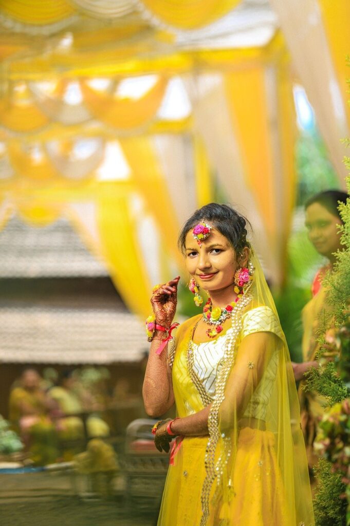 Bride Haldi ceremony photography Hyderabad